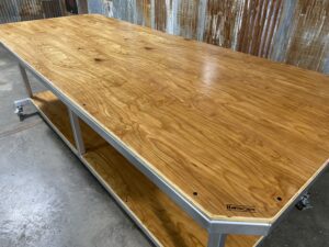 Close side view of Cabinet Grade Plywood Series Worktable