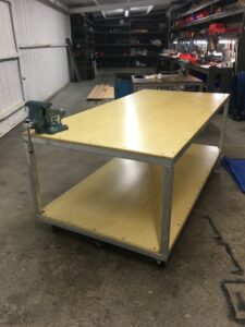 Completed Heavy Duty Flush Frame series worktable