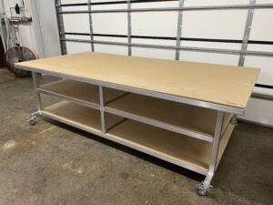 This worktable is long enough for two persons to use