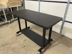 Side view of the All Aluminum series worktable
