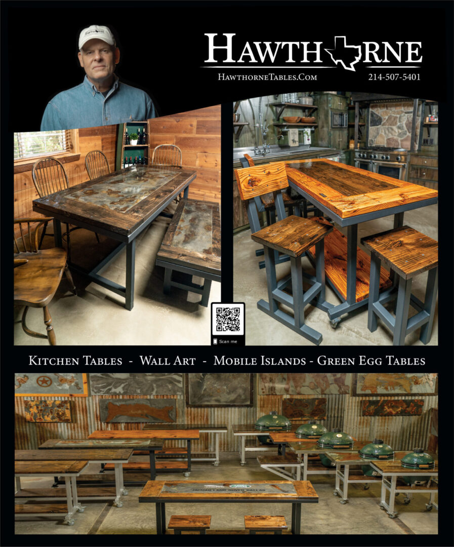 Rustic Designs are created at Hawthorne Tables