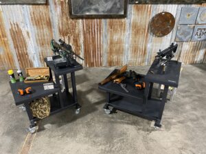 Shooters Benches designed at Hawthorne Tables