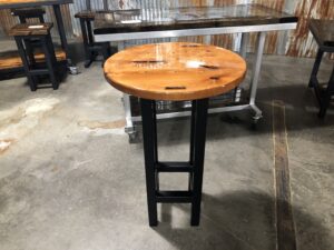 Glazed finish has been provided to this Bar Table