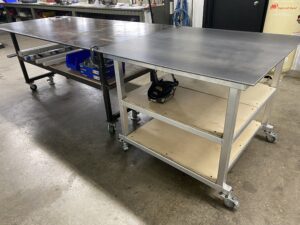 Angular view of Welding Table from Hawthorne Tables
