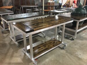 Hardwood Planked Table by Hawthorne Tables
