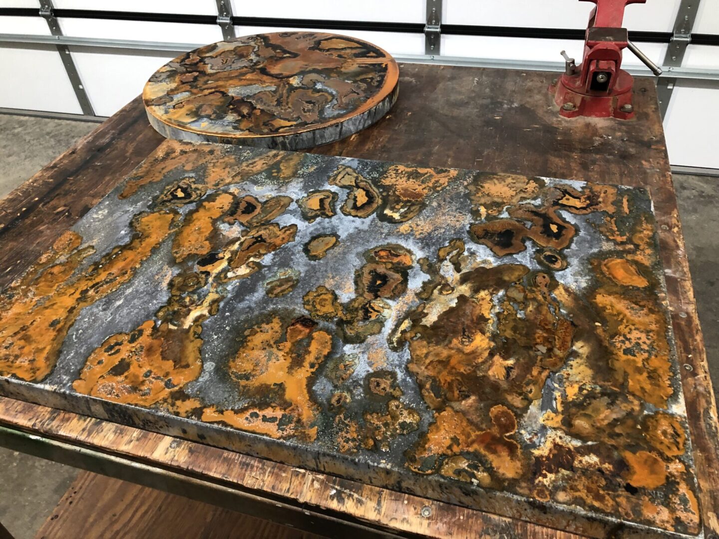Top view of Tiger Wall Art by Hawthorne Tables