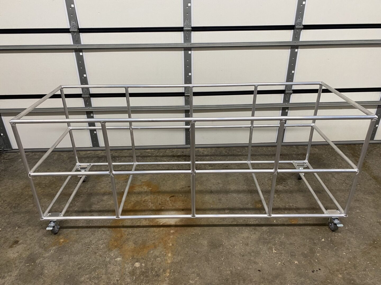 a Custom Mobile Cage Cart with Four Wheels
